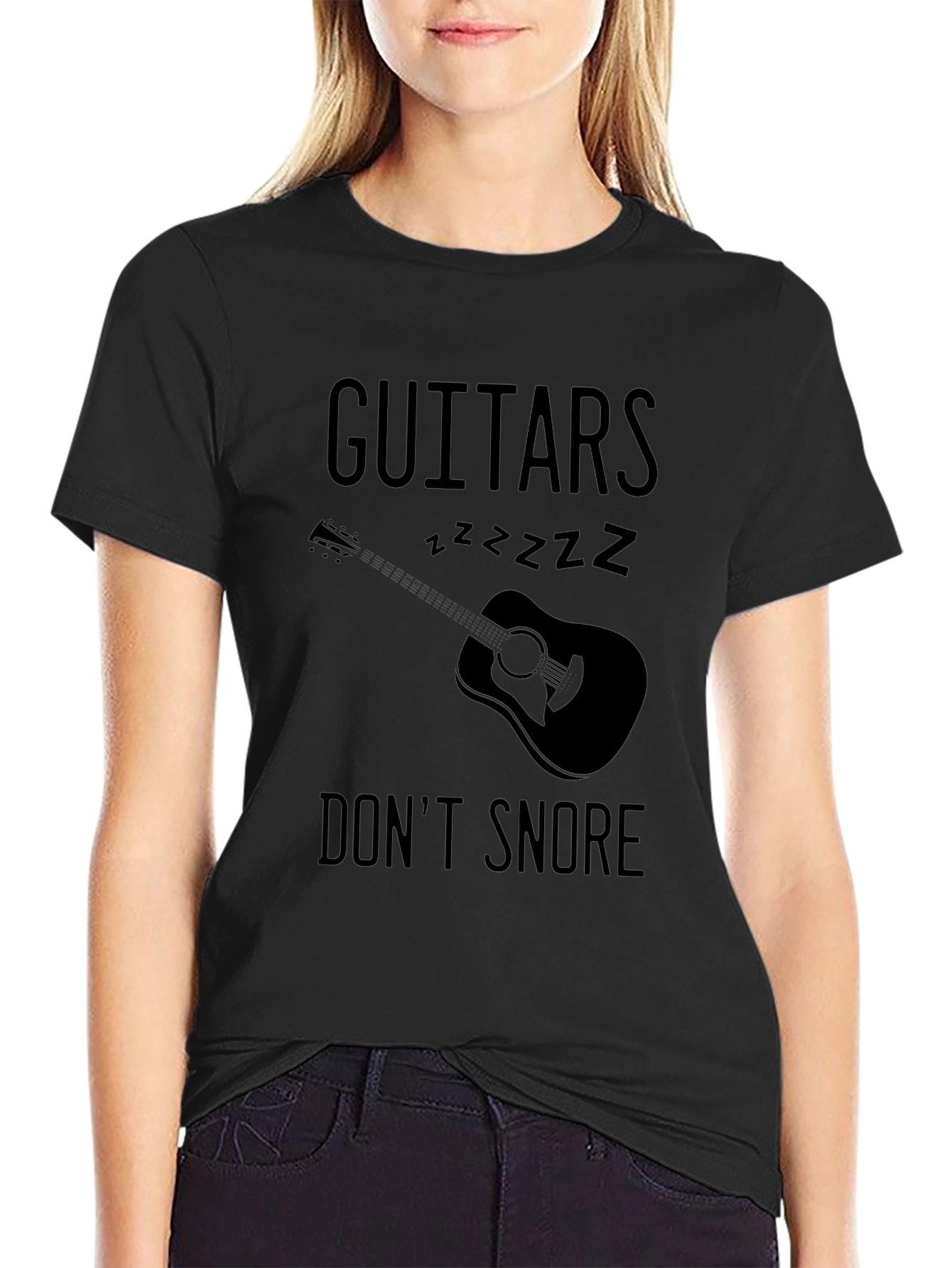 Guitars Dont Snore Graphic T-Shirt
