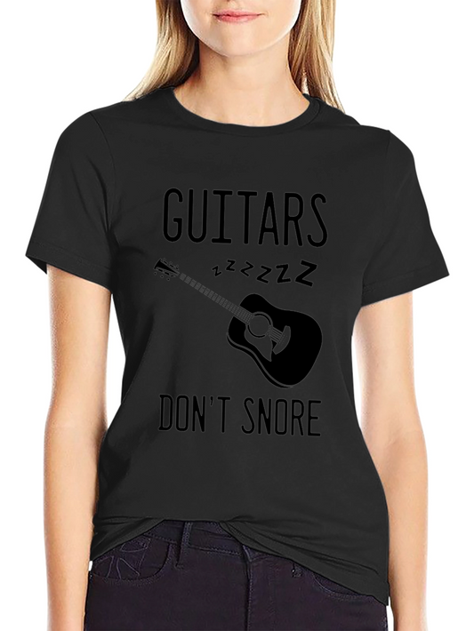 Guitars Dont Snore Graphic T-Shirt