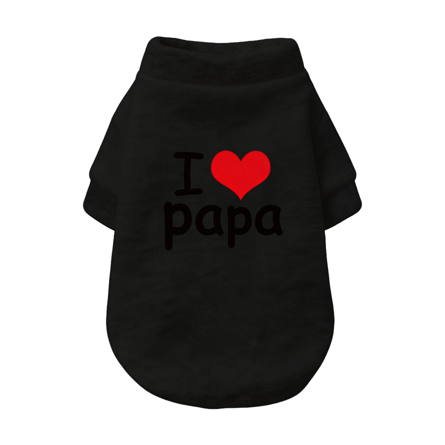 I Love Papa Gray Soft Comfy Pet Daily Sweater Cardigan