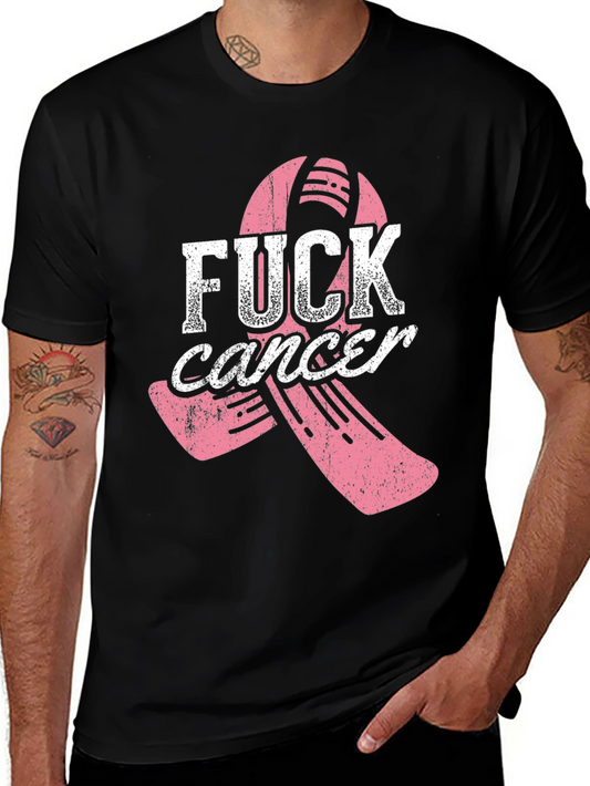 Fight Cancer T-Shirt - Pink Ribbon