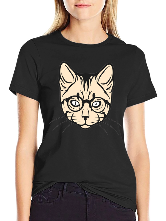 Cool Cat with Glasses T-Shirt