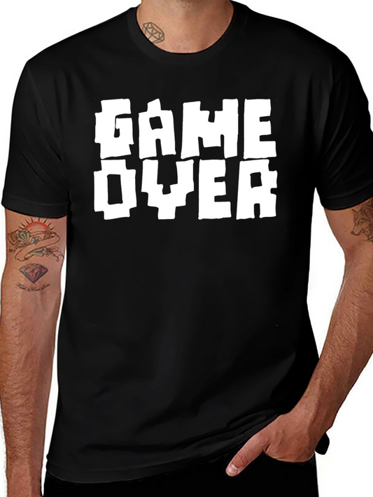 Game Over Graphic Black T-Shirt