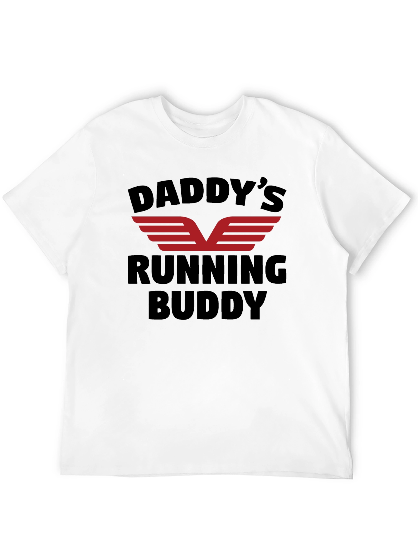 Daddys Running Buddy Black T-Shirt