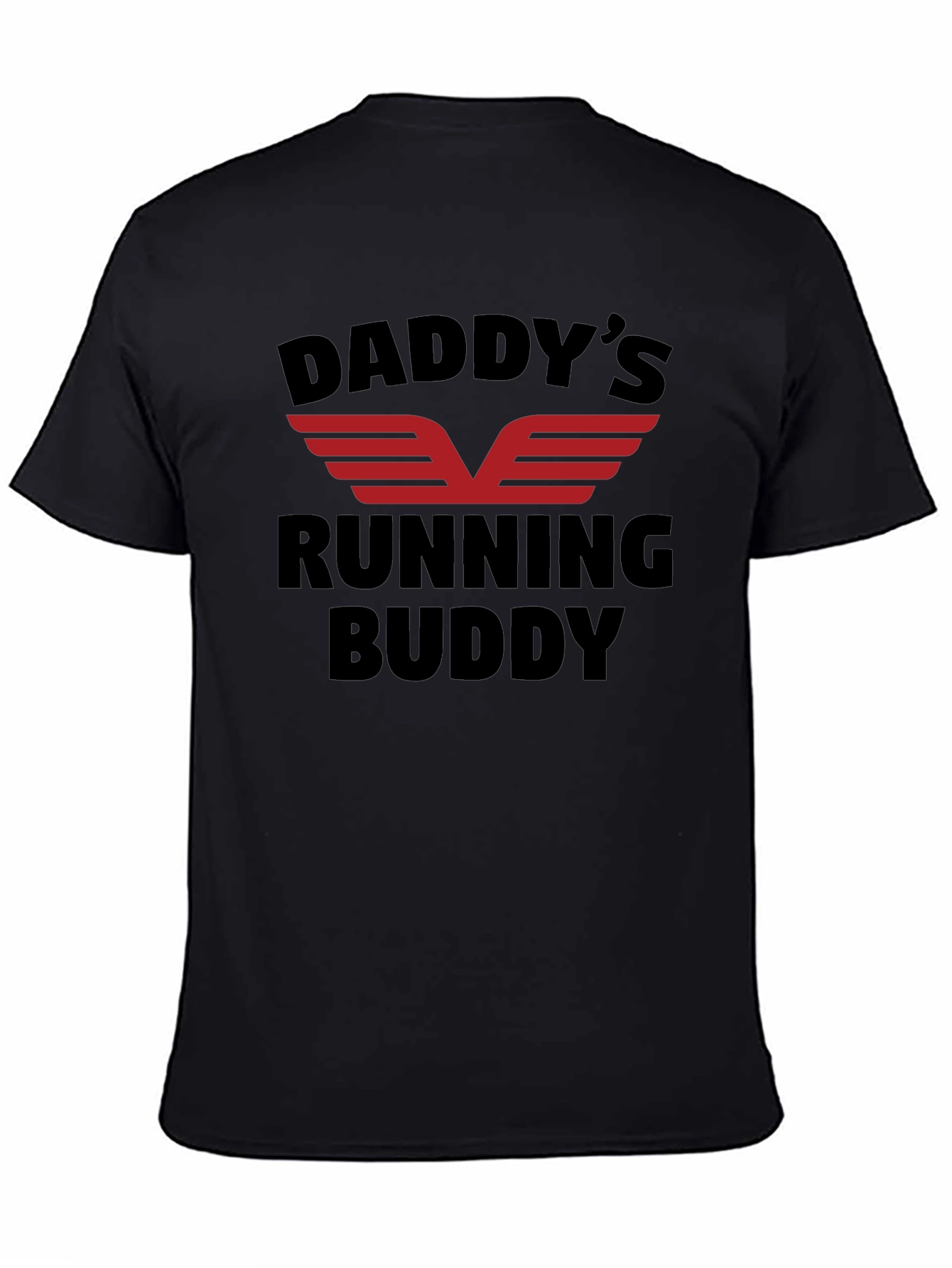 Daddys Running Buddy Black T-Shirt