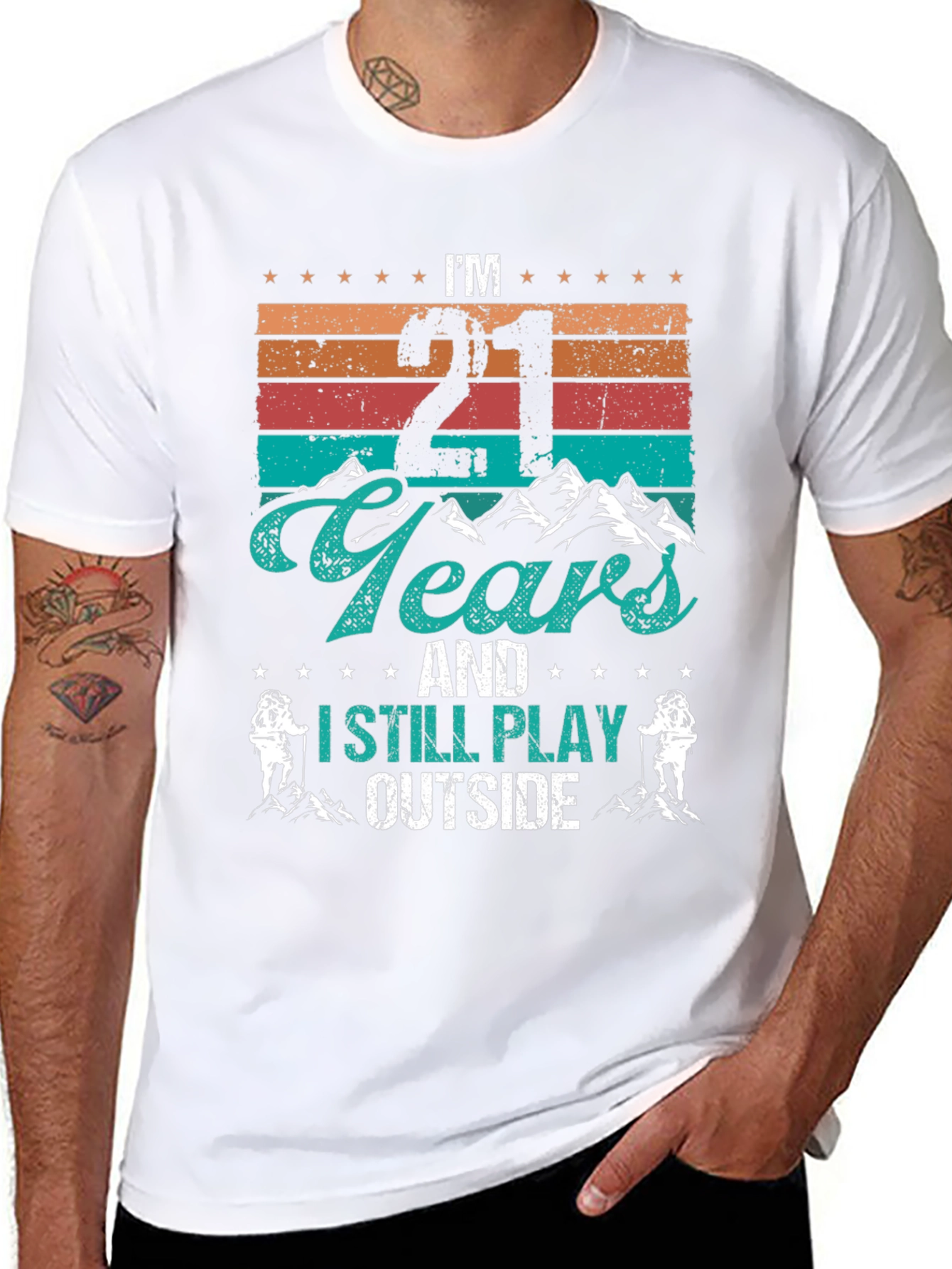 Im 21 and Still Play Outside Black T-Shirt