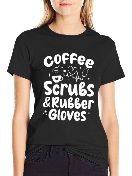 Coffee Scrubs & Rubber Gloves Graphic Tee