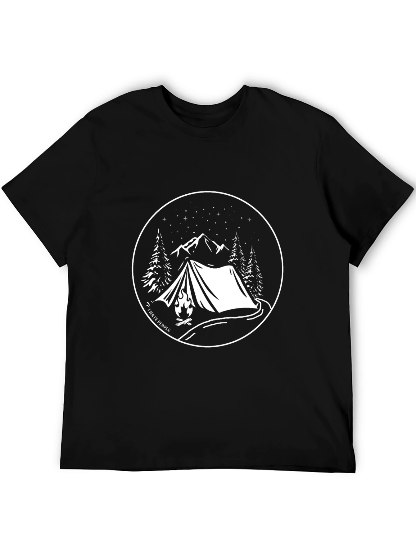 Camping Graphic Tee - I Hate People T-Shirt