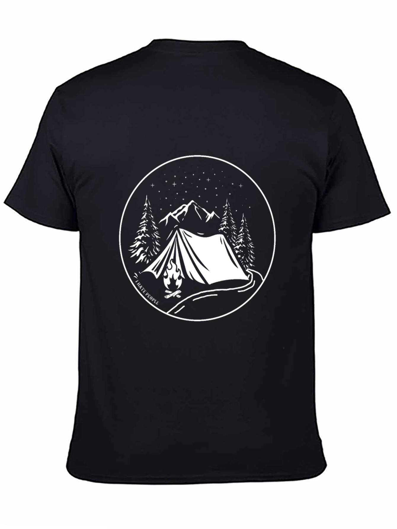Camping Graphic Tee - I Hate People T-Shirt