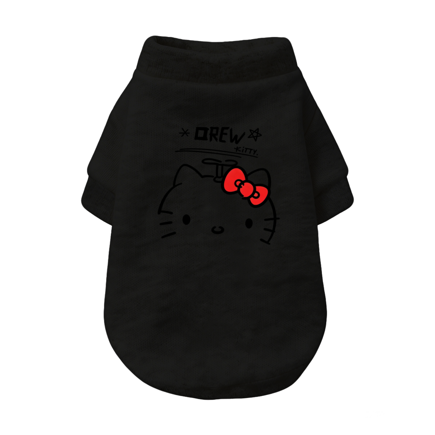 Minimalist Drew Hello Kitty Classic White Pet Daily Sweater