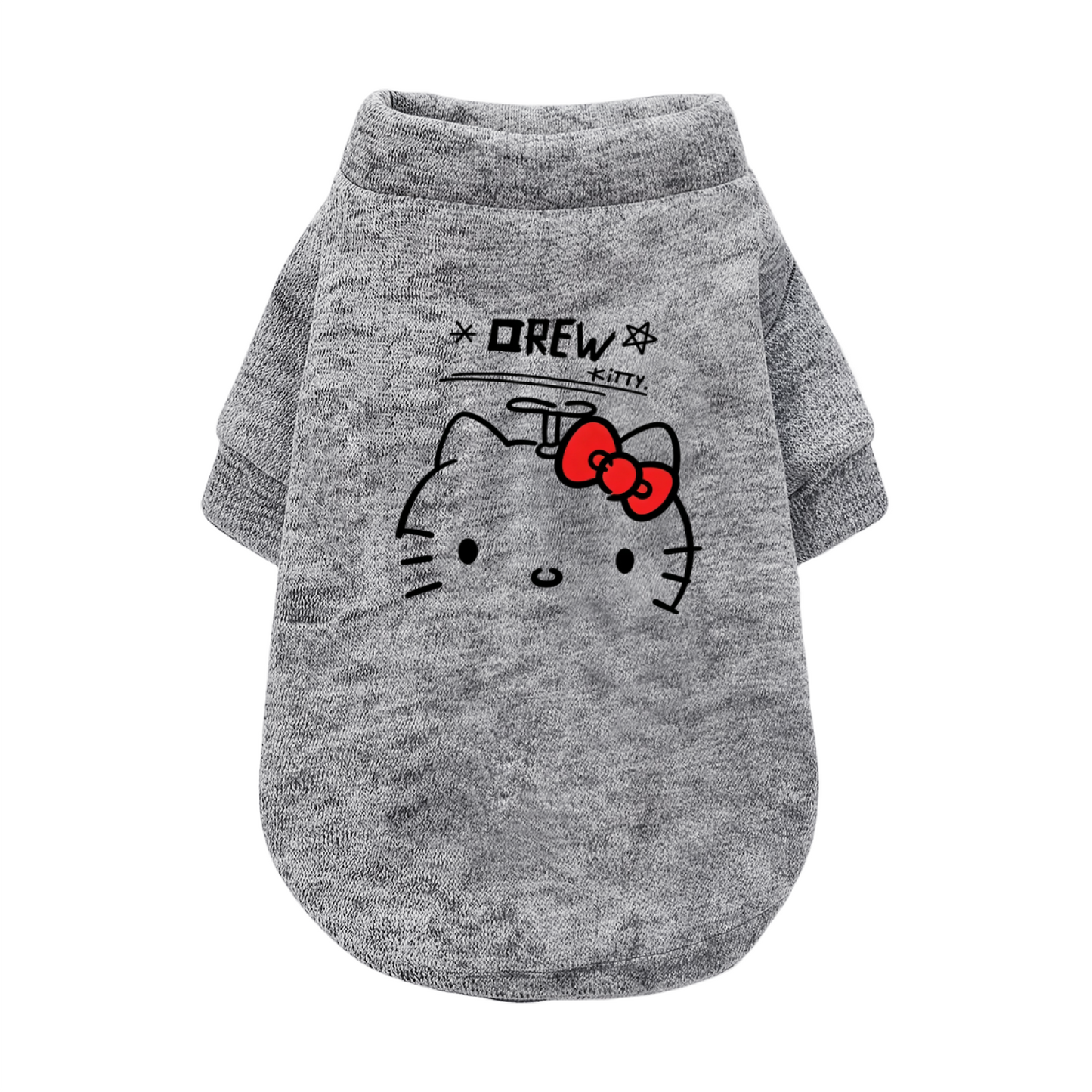 Minimalist Drew Hello Kitty Classic White Pet Daily Sweater