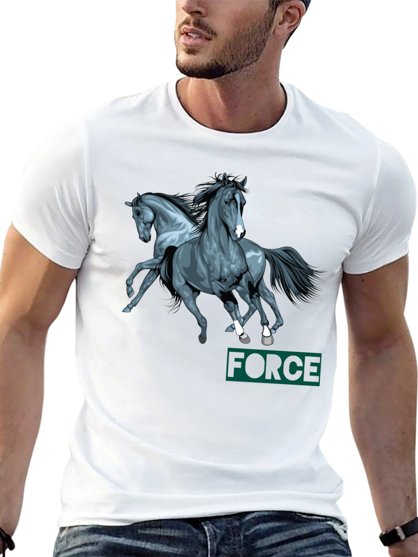 Horse Power Black T-Shirt