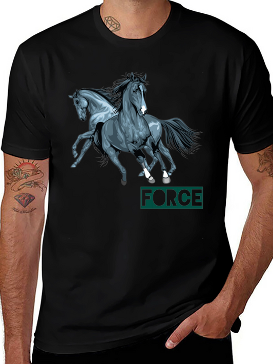 Horse Power Black T-Shirt