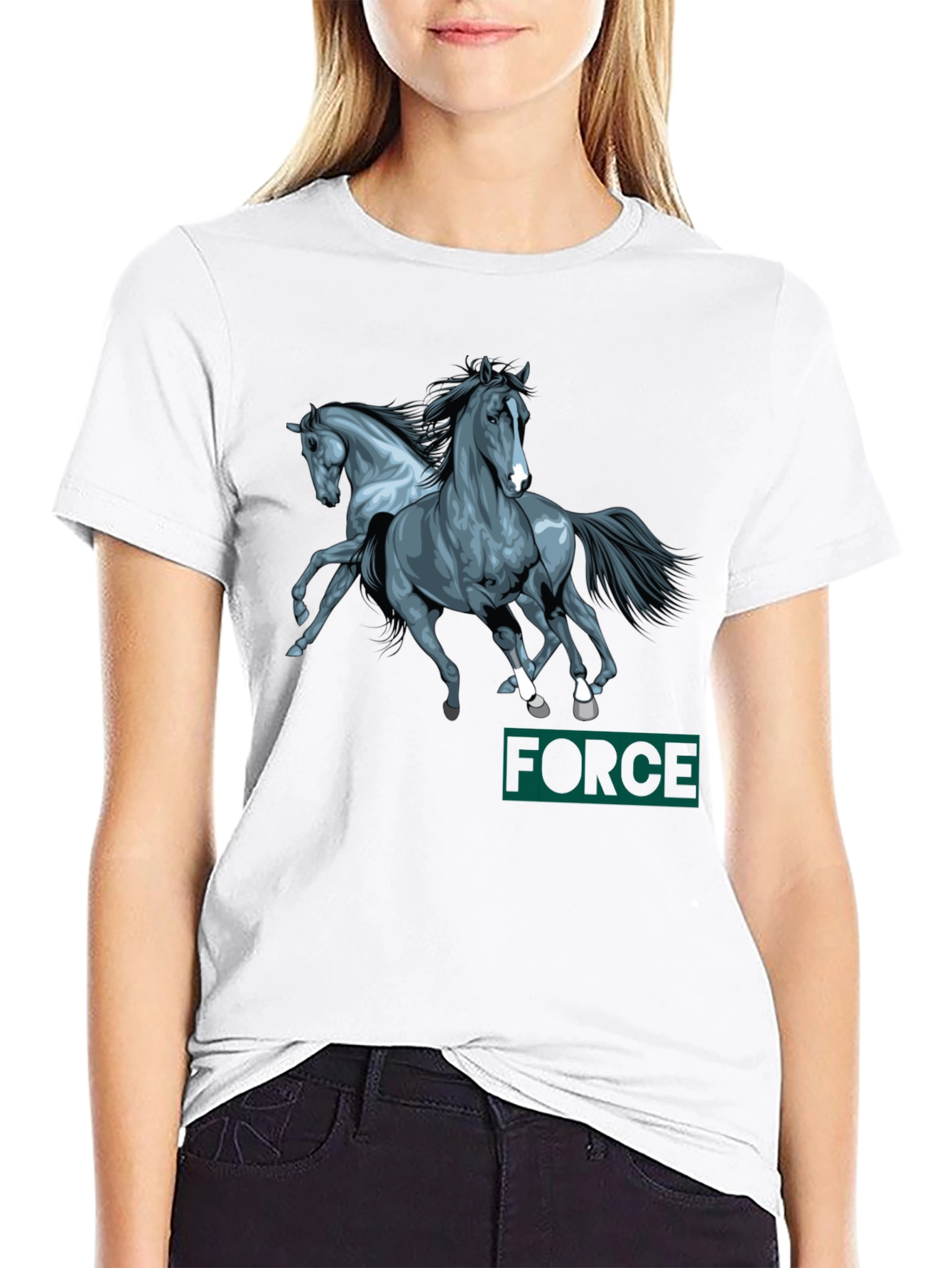 Horse Power Black T-Shirt