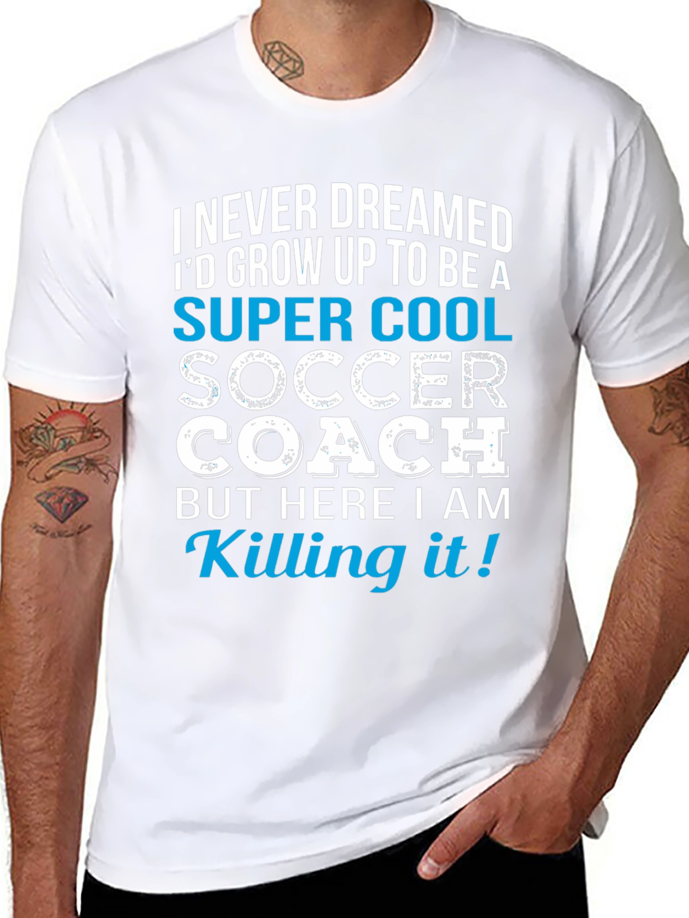Super Cool Soccer Coach Graphic T-Shirt