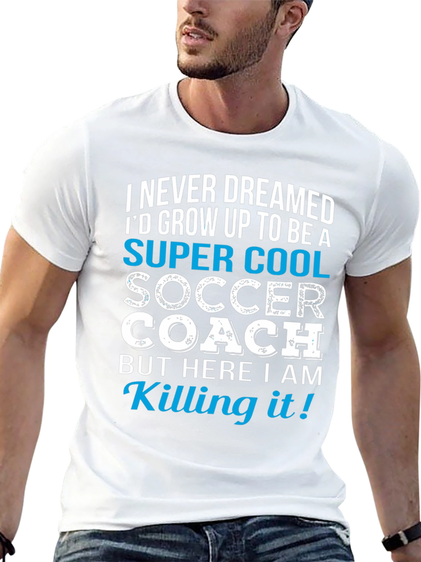 Super Cool Soccer Coach Graphic T-Shirt