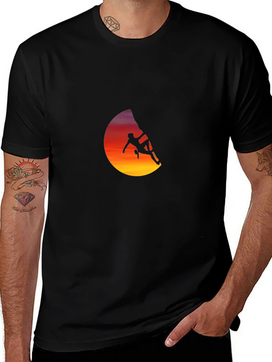 Climber Silhouette Graphic T-Shirt - Adventure Ready!