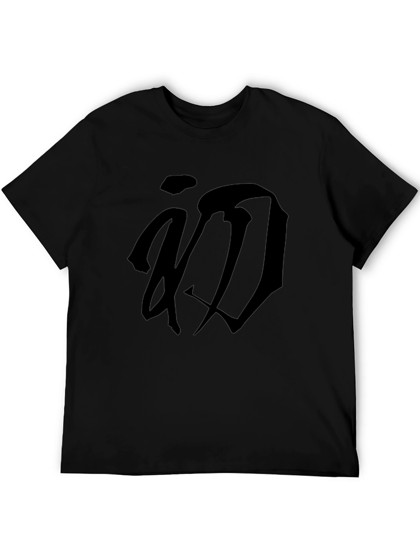 Black Graphic Tee - Stylish Kanji Design