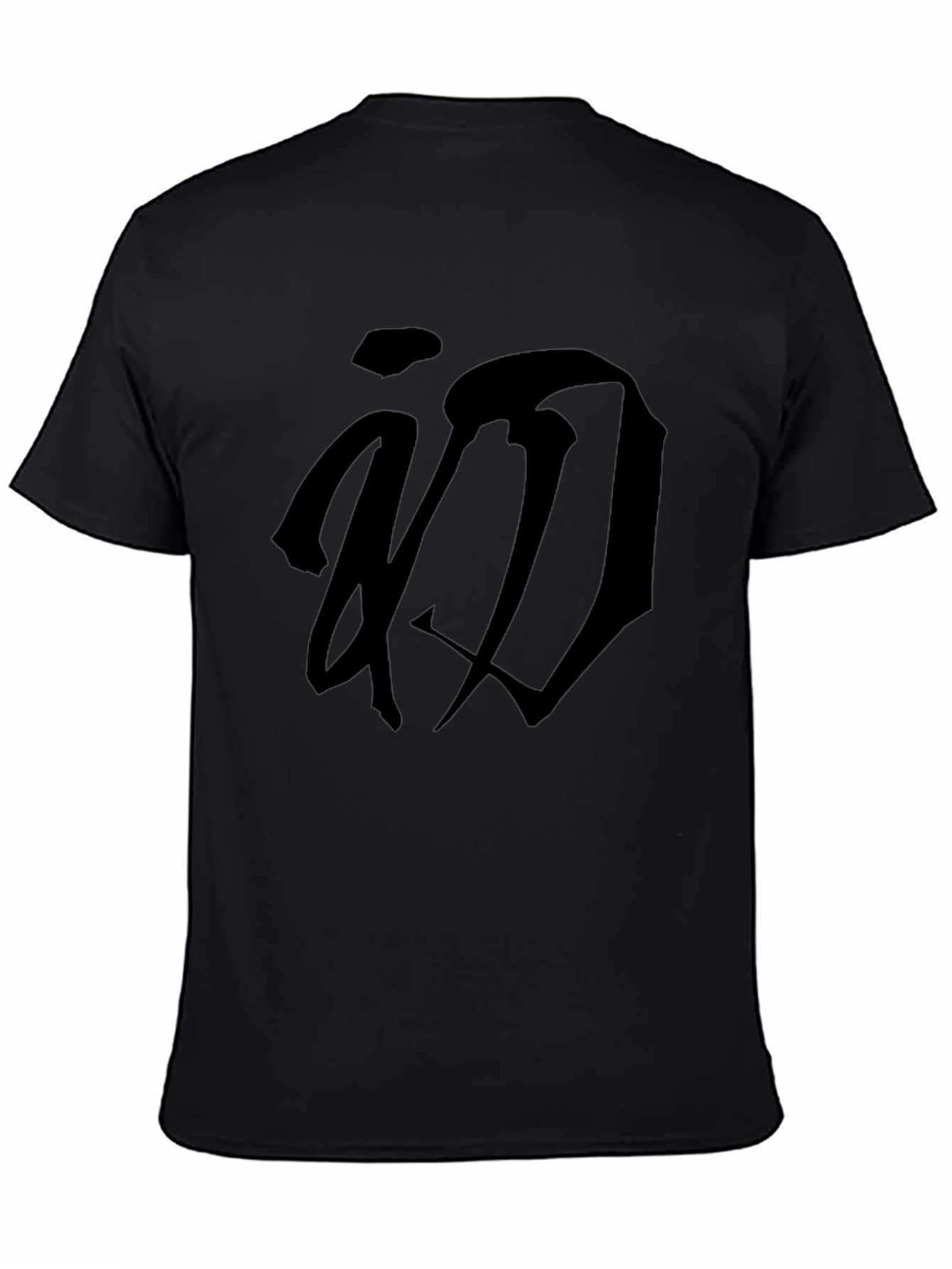 Black Graphic Tee - Stylish Kanji Design