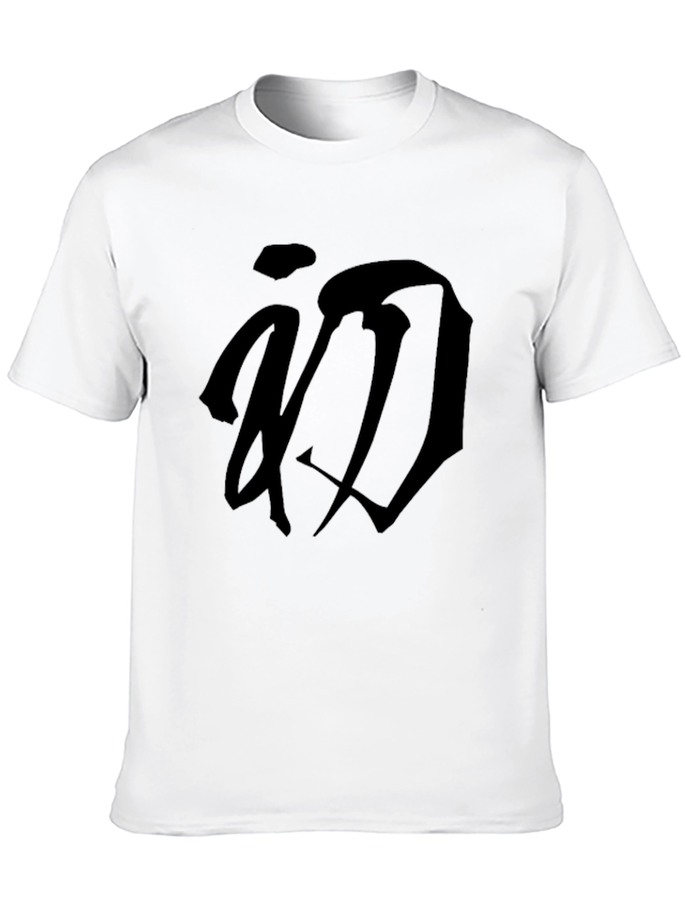 Black Graphic Tee - Stylish Kanji Design