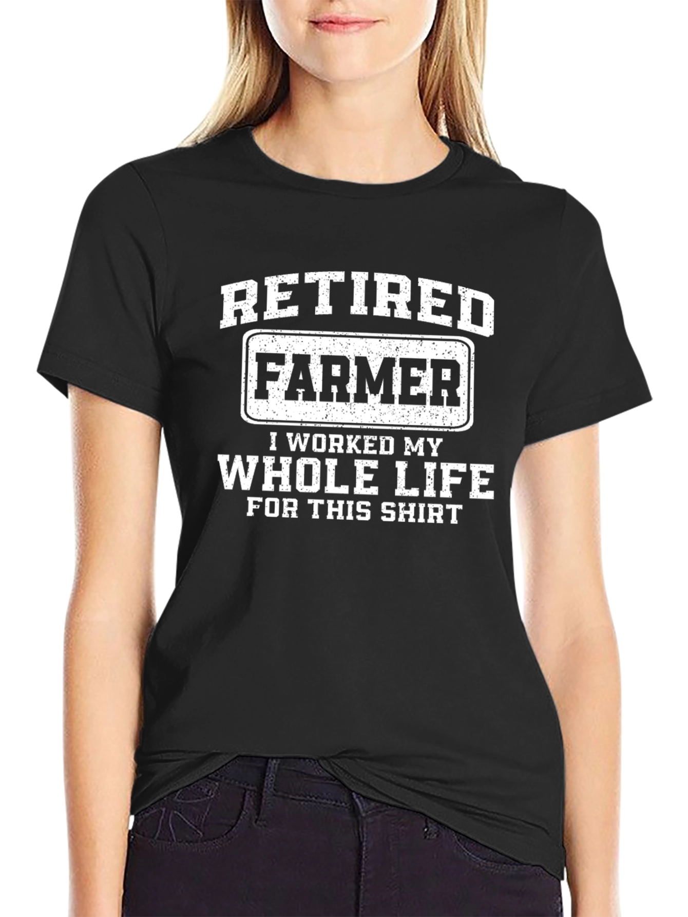 Retired Farmer T-Shirt - Funny Retirement Gift