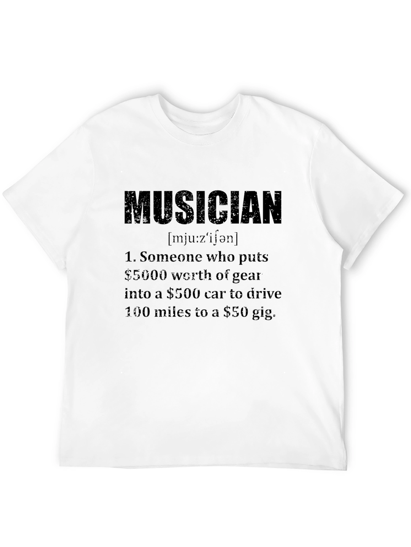 Musician Definition Black T-Shirt