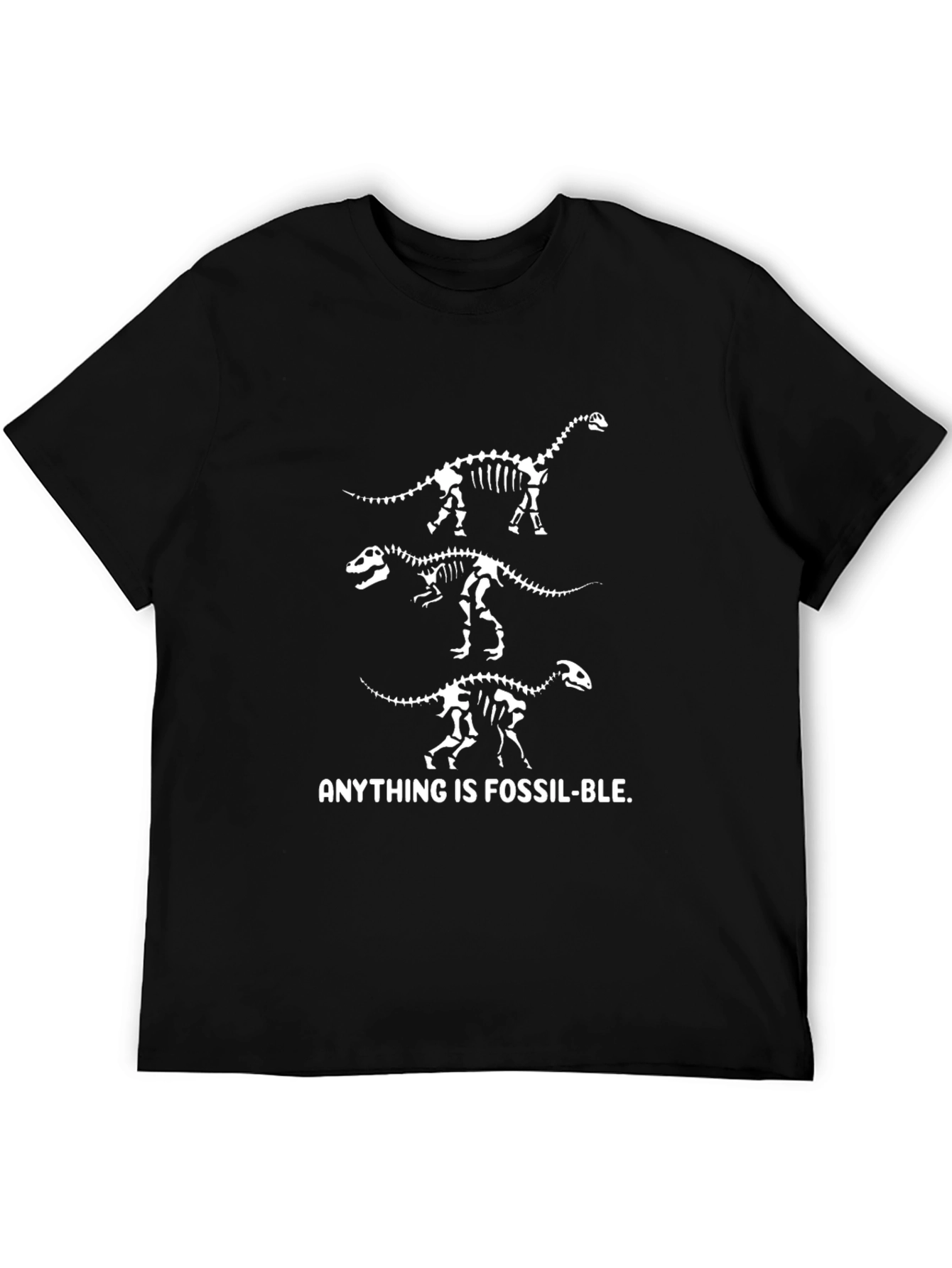 Fossil-ble T-Shirt: Dinosaur Skeleton Tee