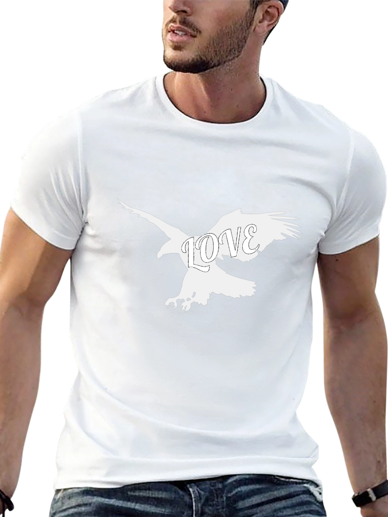 Black Eagle Love Graphic Tee