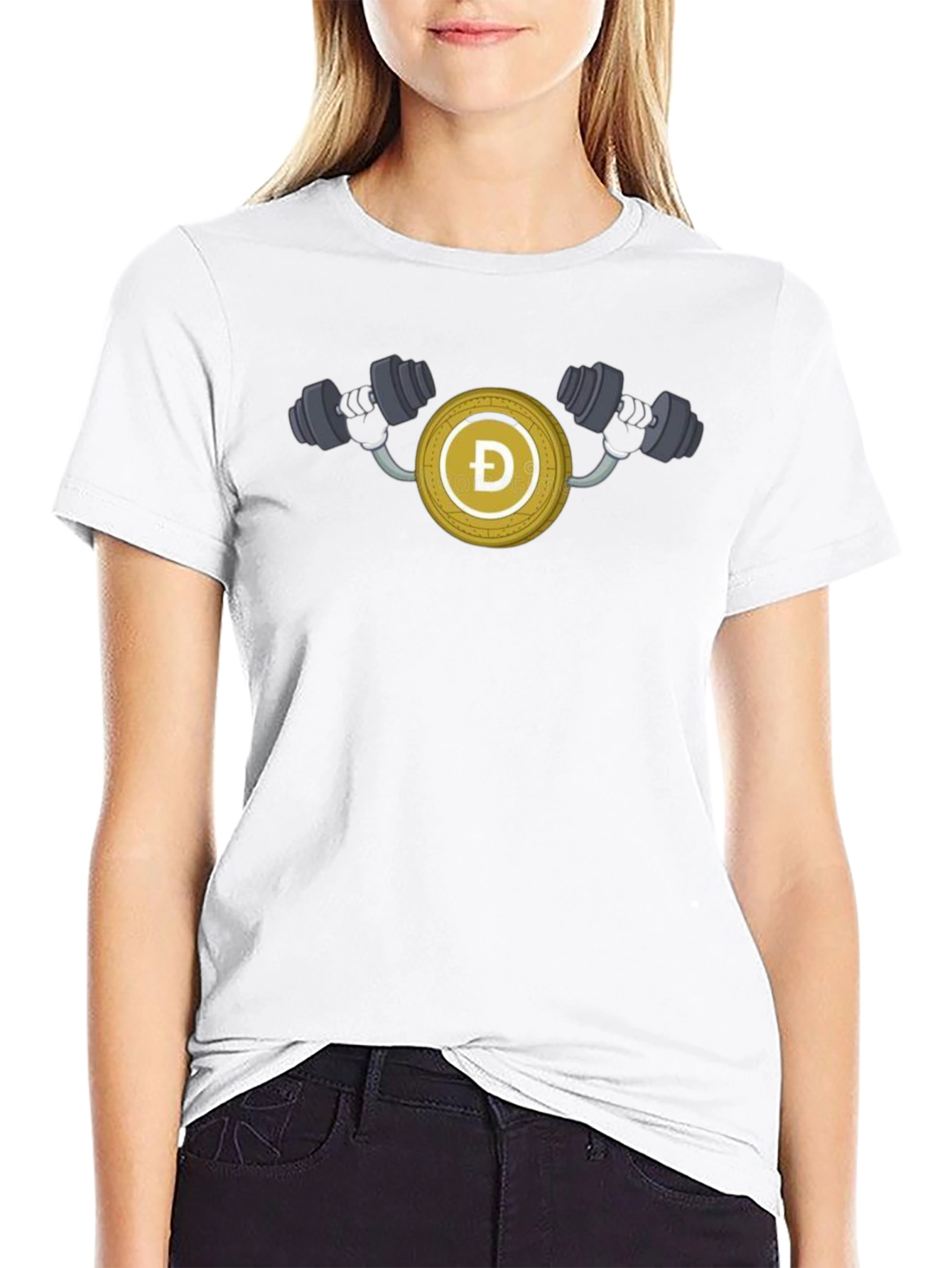 DogeCoin Gym Black T-Shirt