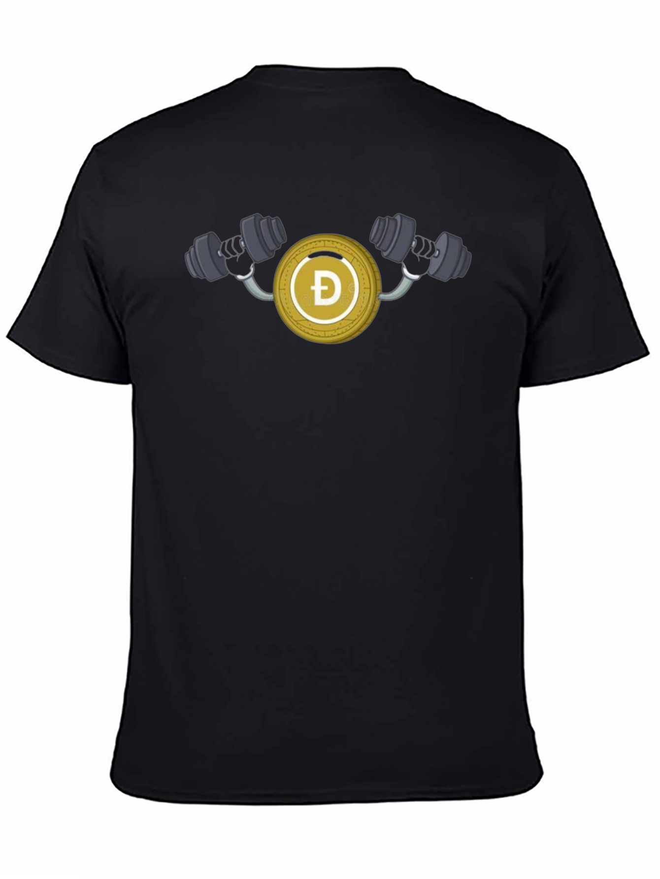 DogeCoin Gym Black T-Shirt