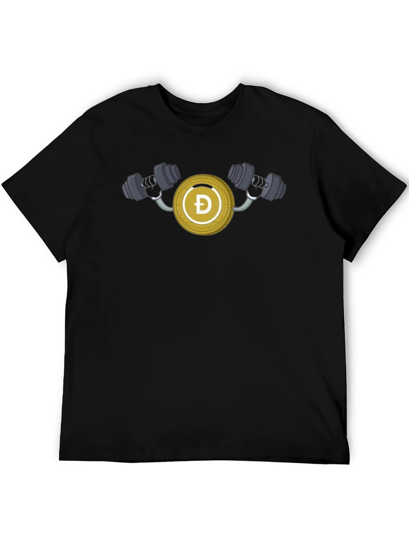 DogeCoin Gym Black T-Shirt
