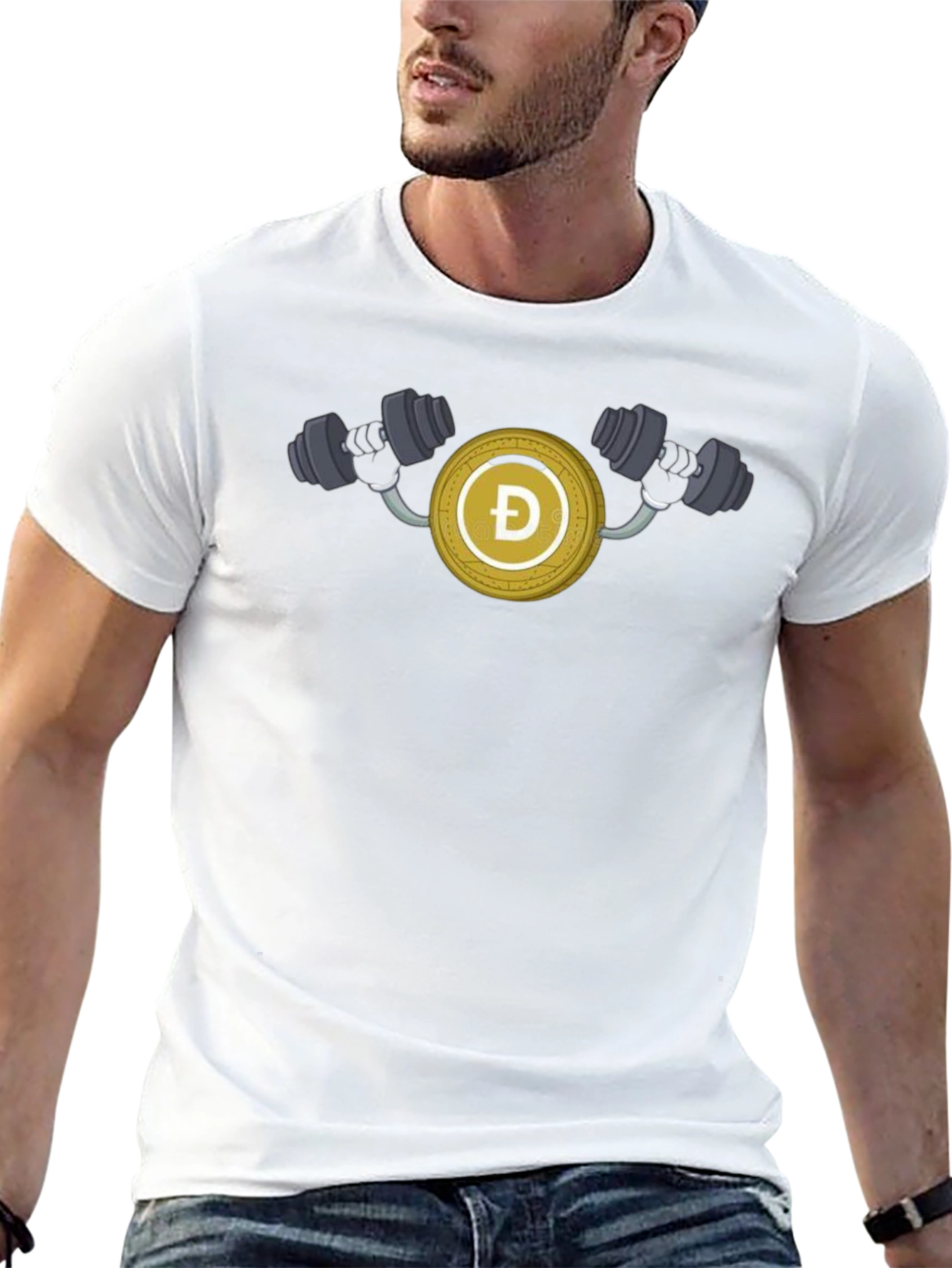 DogeCoin Gym Black T-Shirt
