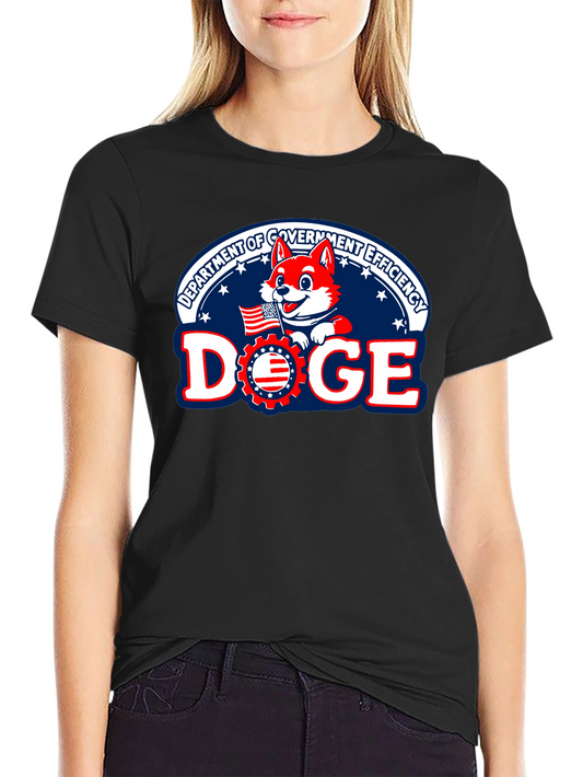 DOGE Department Government Efficiency Black T-Shirt