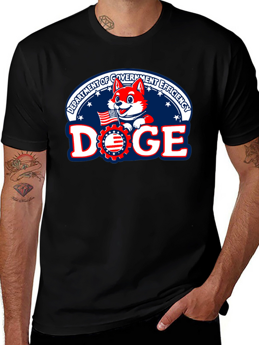 DOGE Department Government Efficiency Black T-Shirt