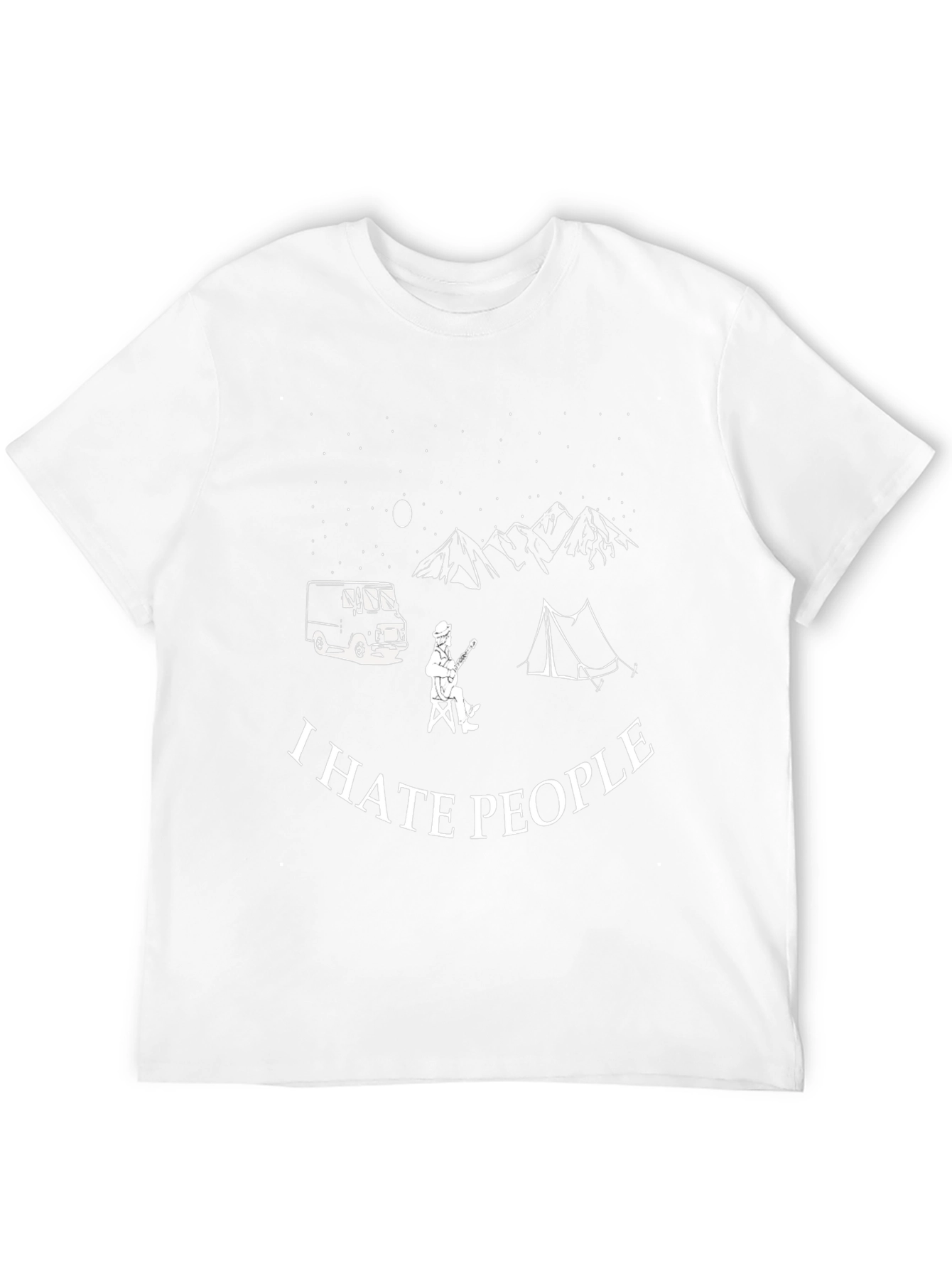I Hate People Camping Graphic Tee - Introvert T-Shirt