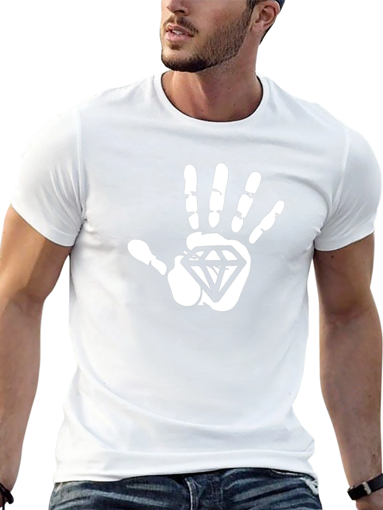 Diamond Hand Graphic Tee - Bold Statement Shirt