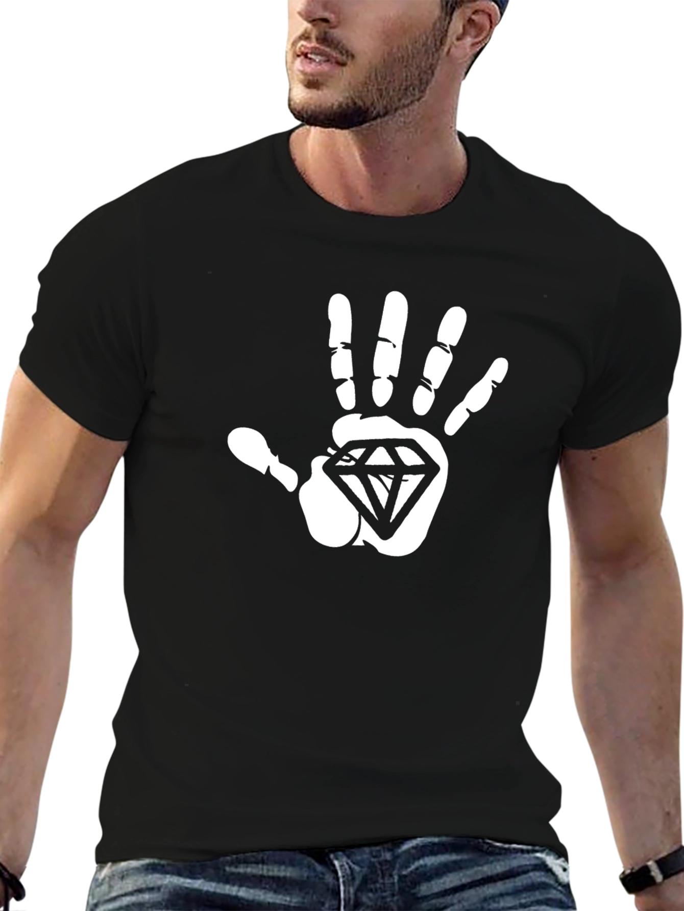 Diamond Hand Graphic Tee - Bold Statement Shirt