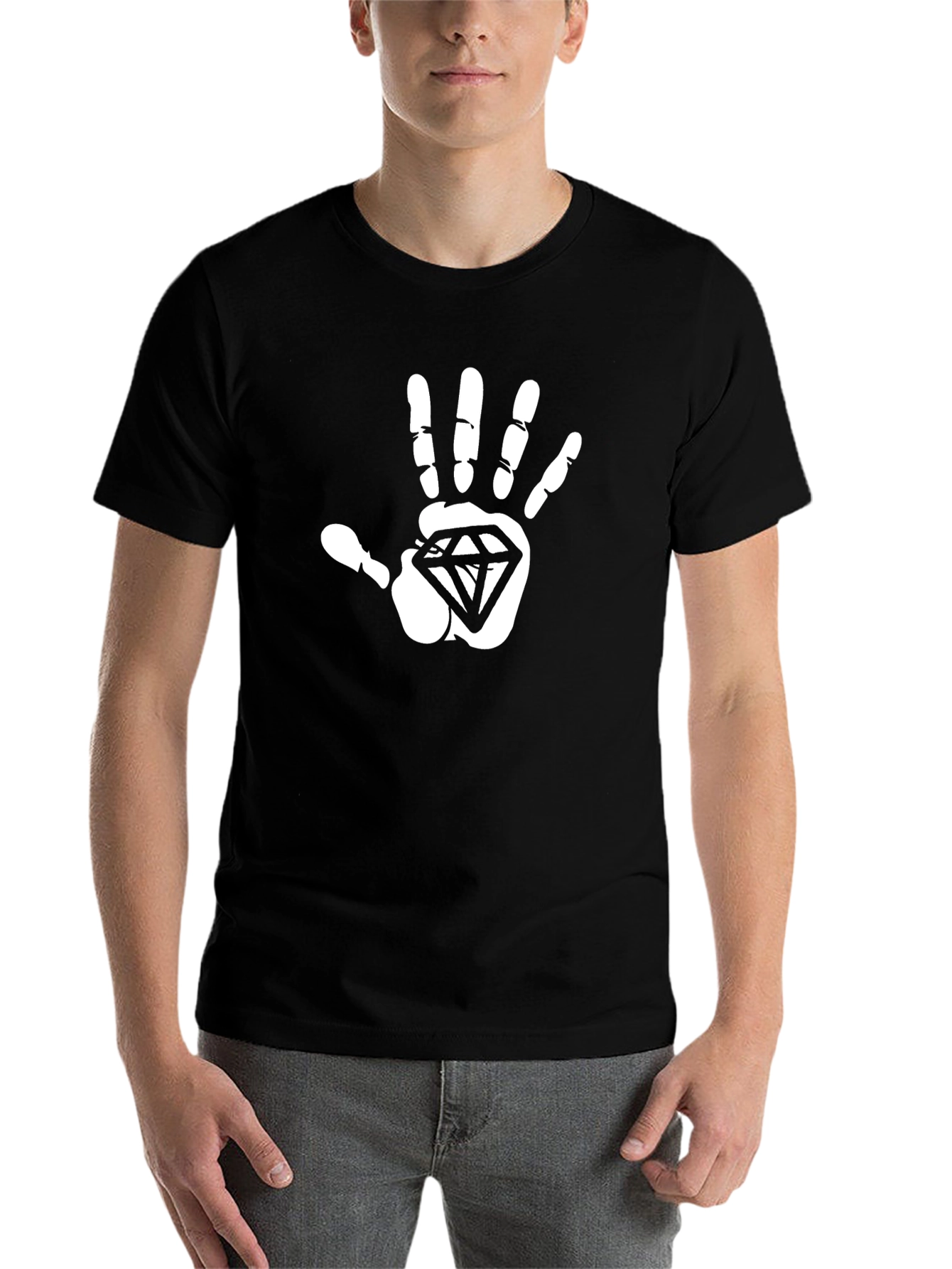 Diamond Hand Graphic Tee - Bold Statement Shirt
