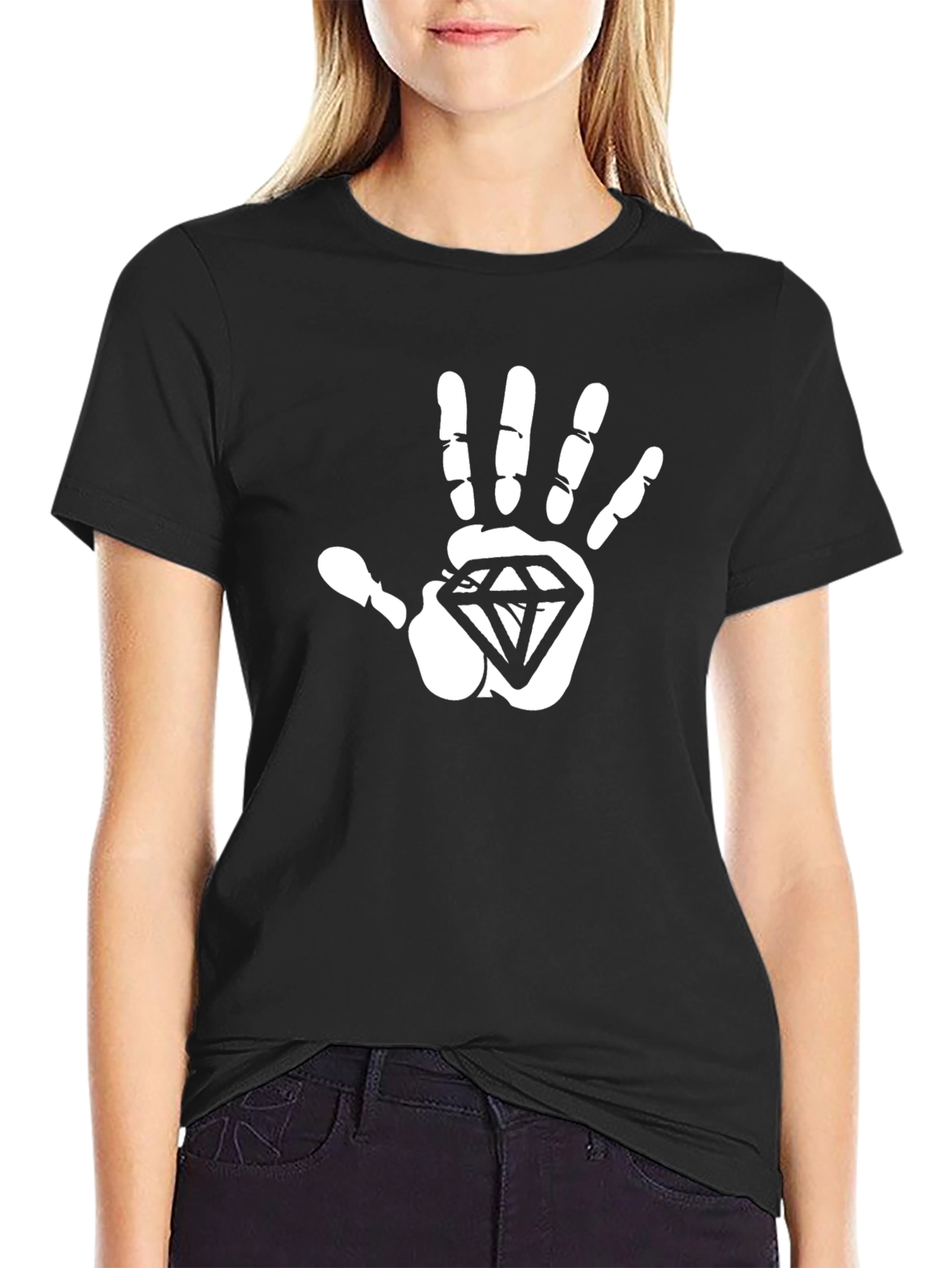 Diamond Hand Graphic Tee - Bold Statement Shirt