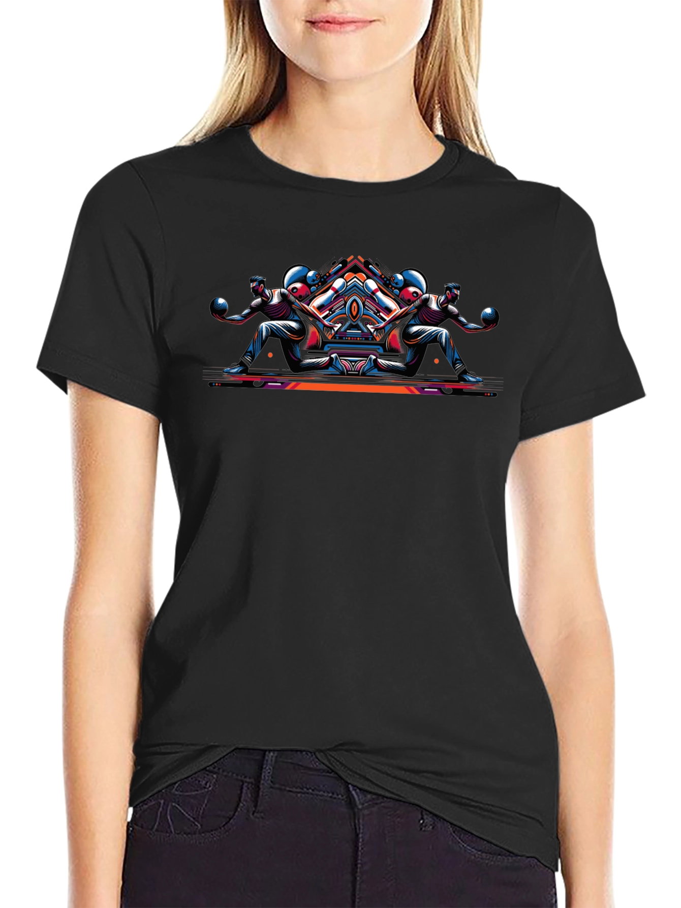 Geometric Bowling T-Shirt