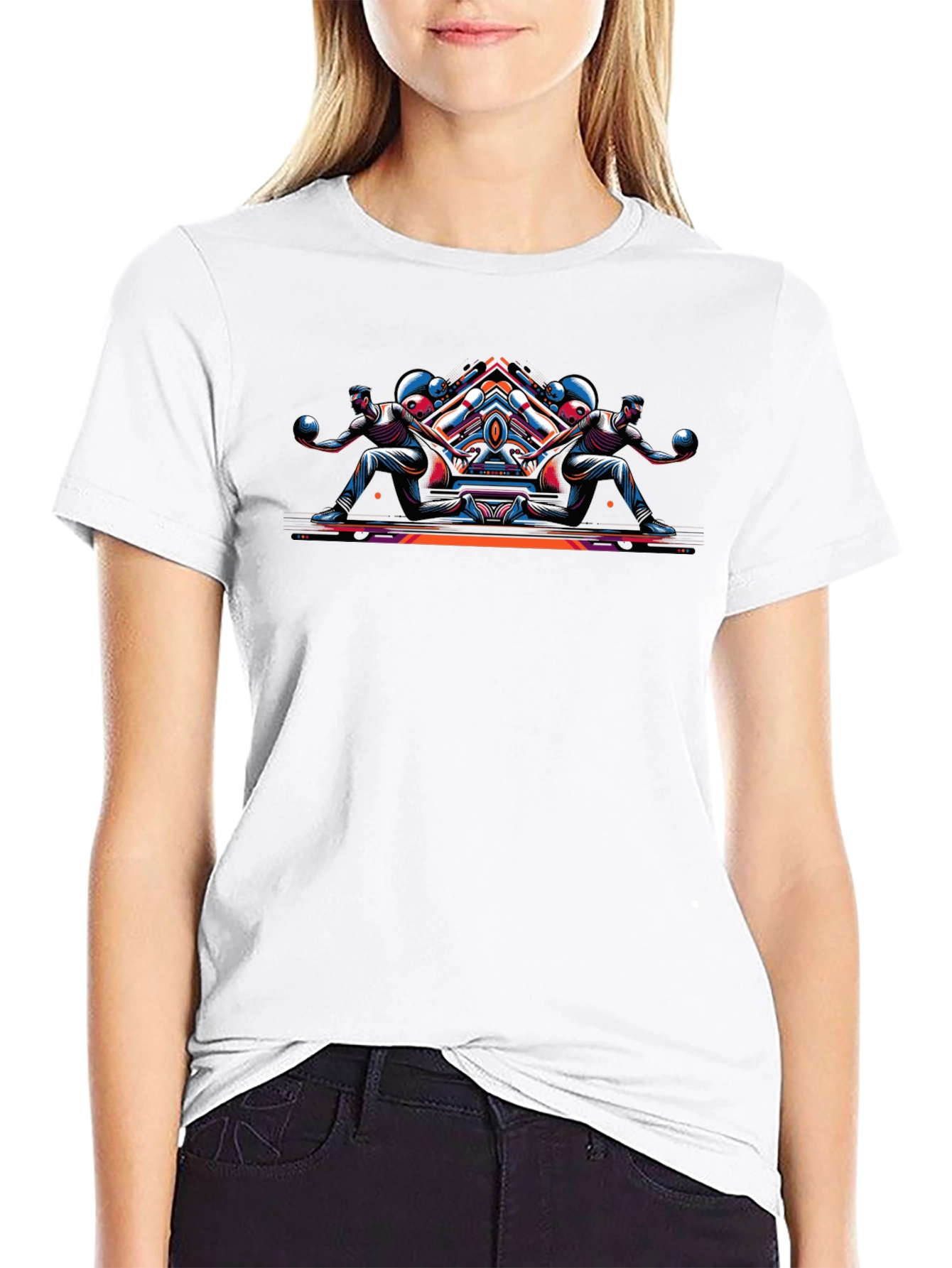 Geometric Bowling T-Shirt