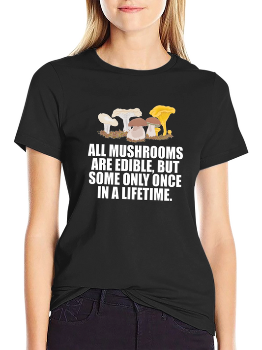 Edible Mushroom T-Shirt - Funny Graphic Tee