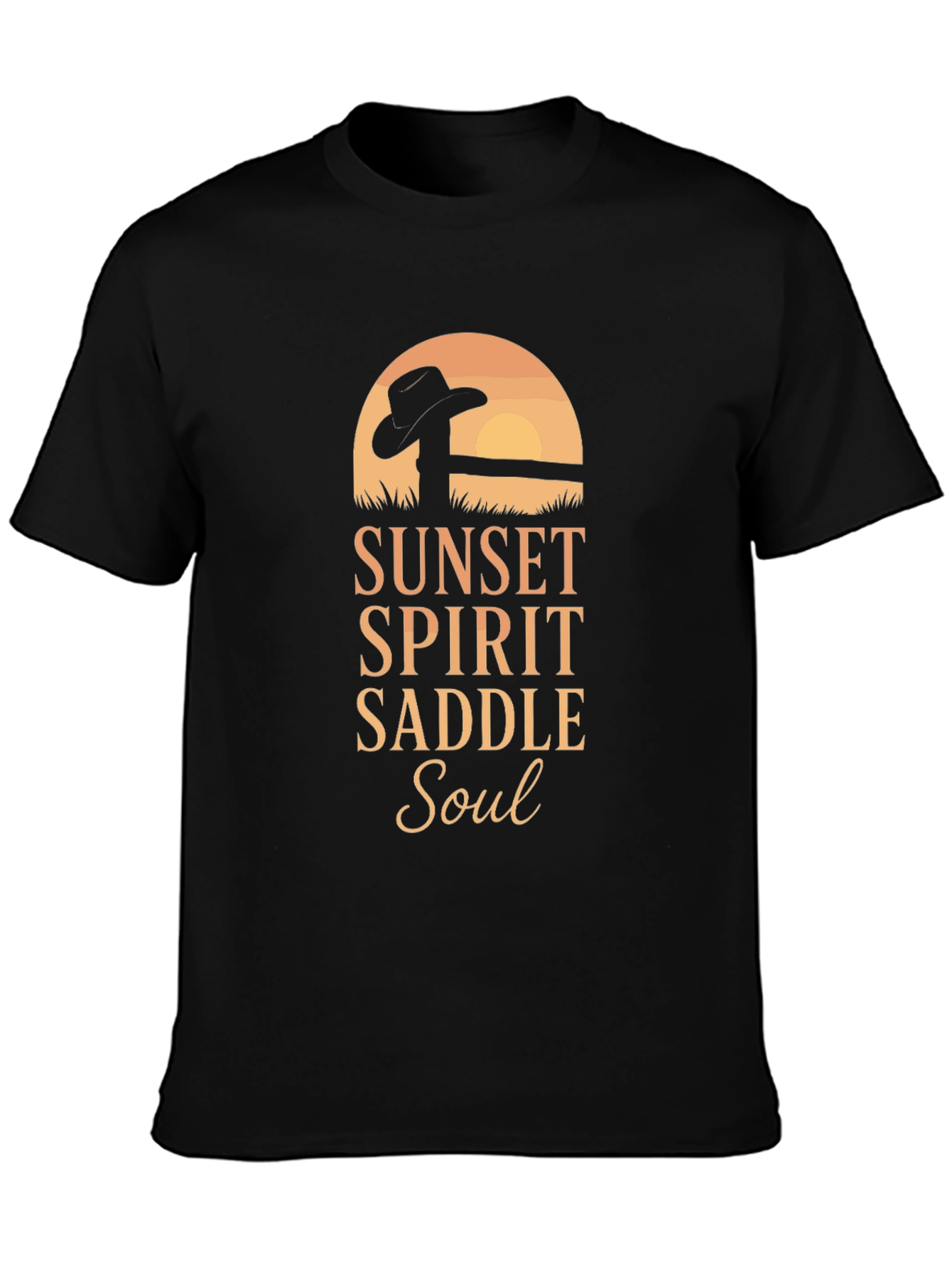 Sunset Spirit T-Shirt - Cowboy Soul Design