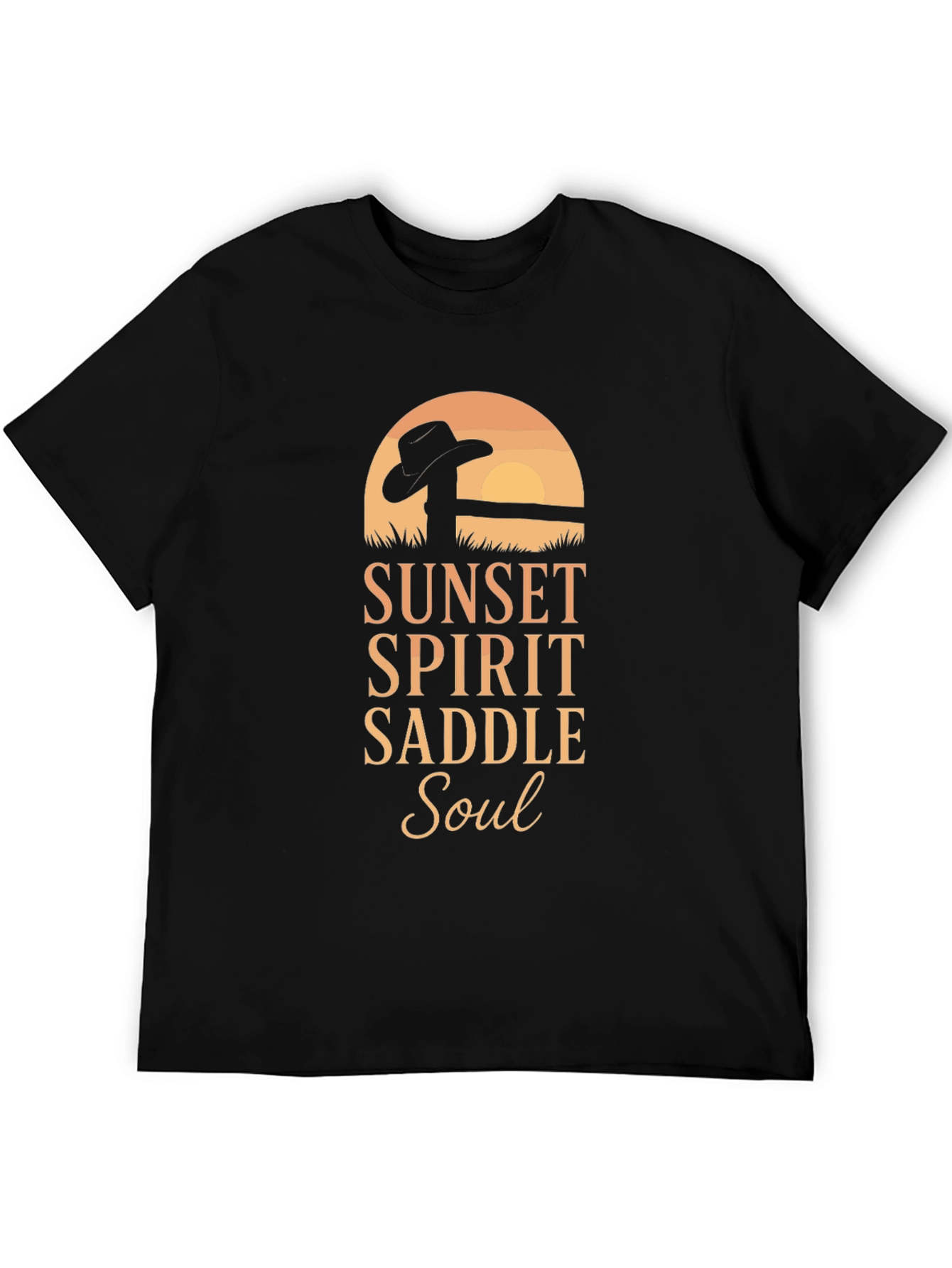 Sunset Spirit T-Shirt - Cowboy Soul Design