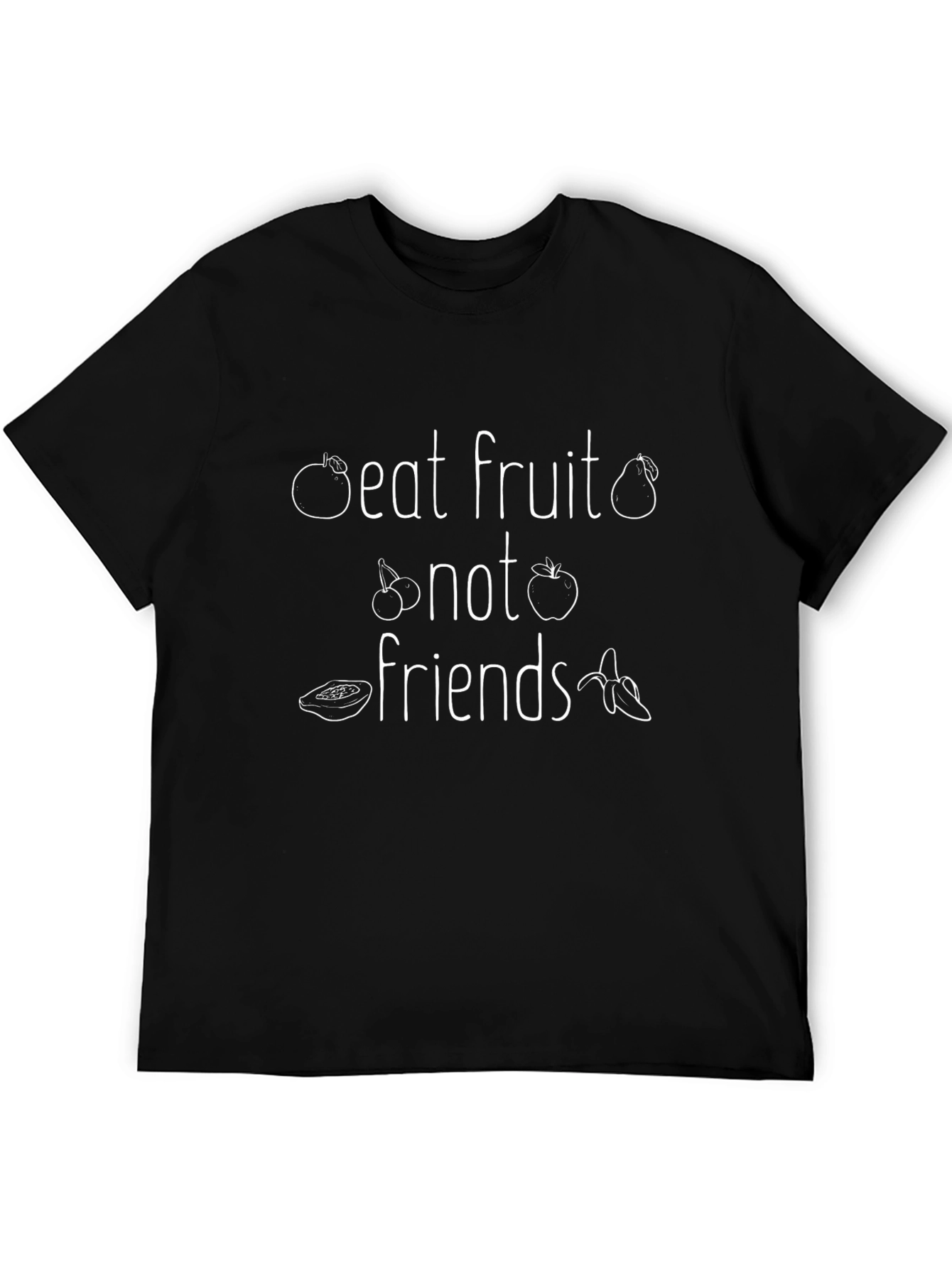 Eat Fruit Not Friends Vegan T-Shirt