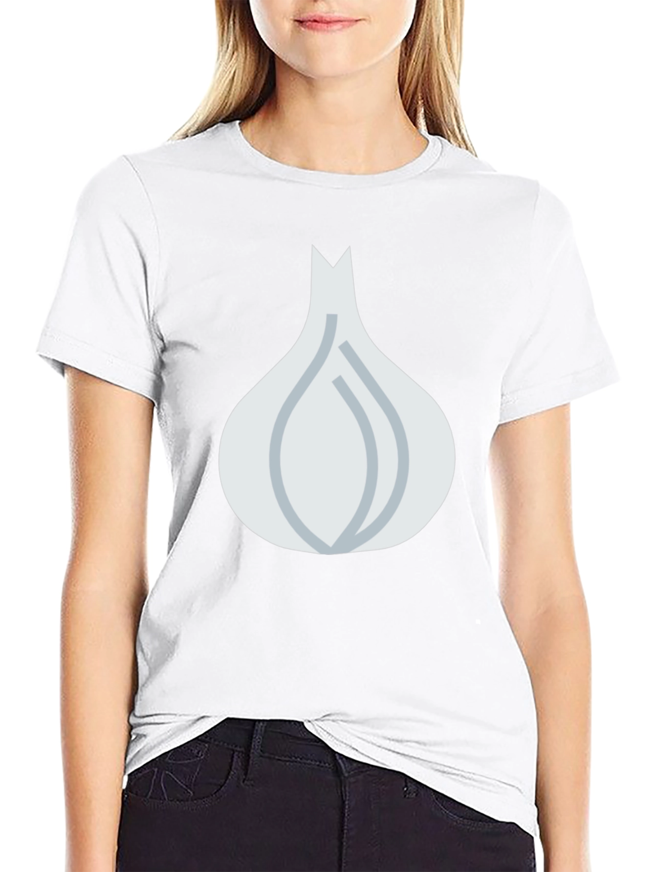 Garlic Graphic Tee - Black Cotton Blend T-Shirt