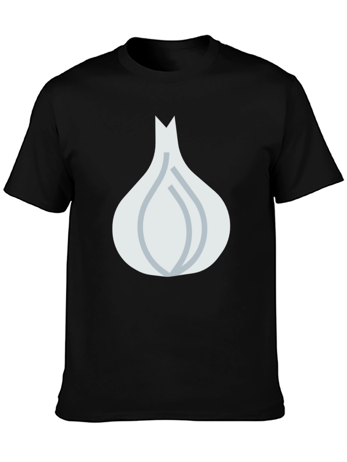 Garlic Graphic Tee - Black Cotton Blend T-Shirt