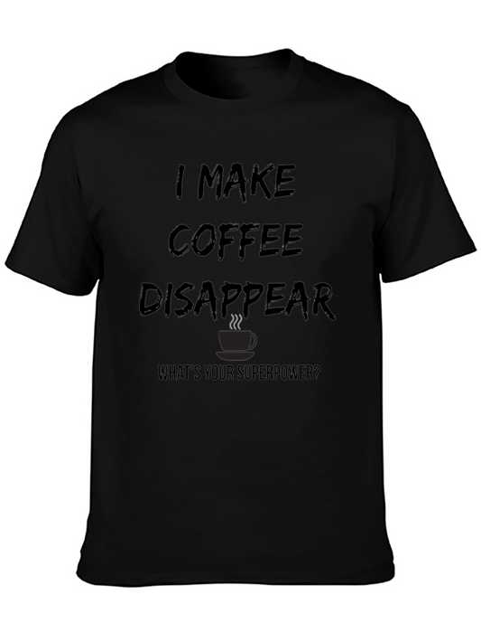 Coffee Disappear Graphic Tee - Superpower T-Shirt