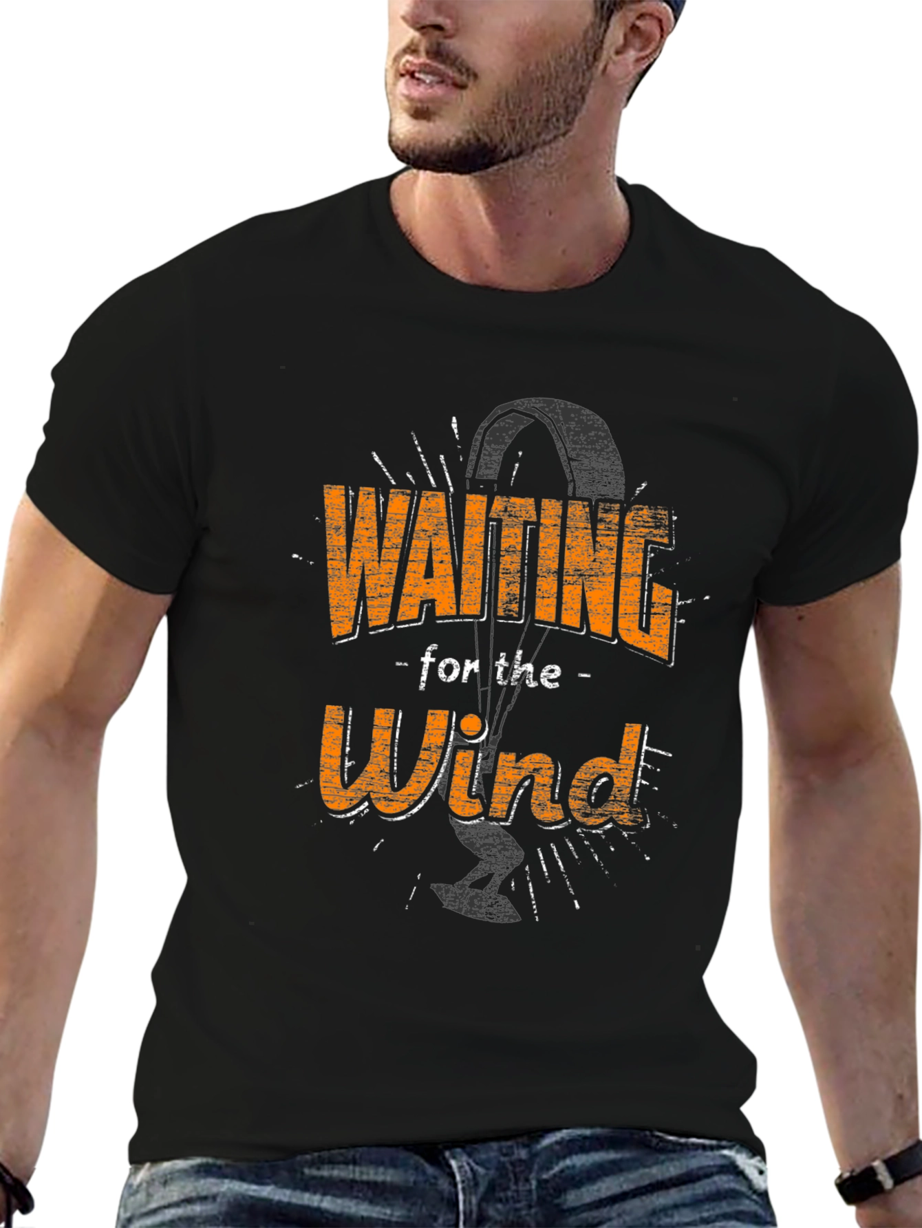 Waiting for the Wind T-Shirt Kitesurfing Kiteboarding Gift