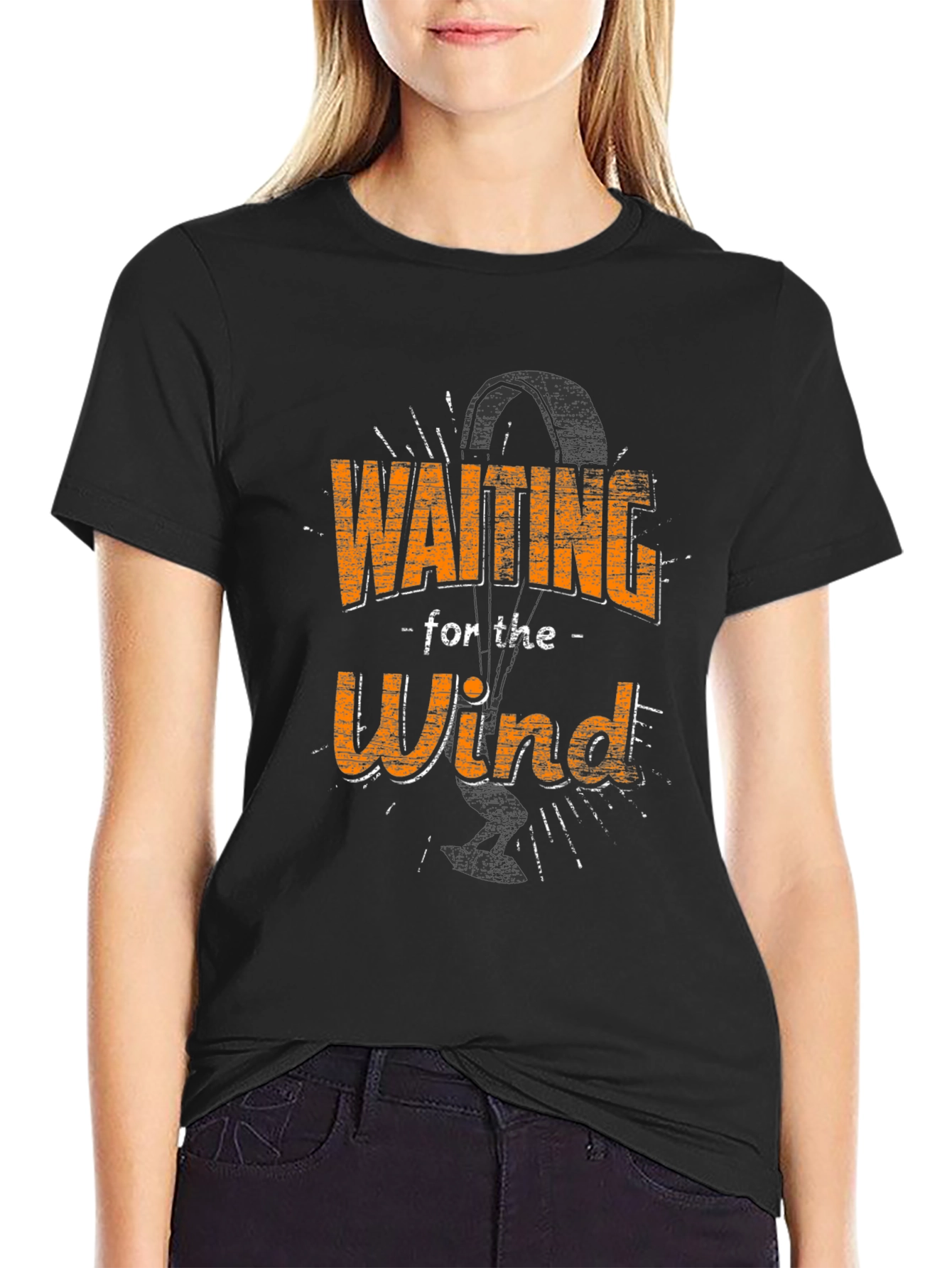 Waiting for the Wind T-Shirt Kitesurfing Kiteboarding Gift