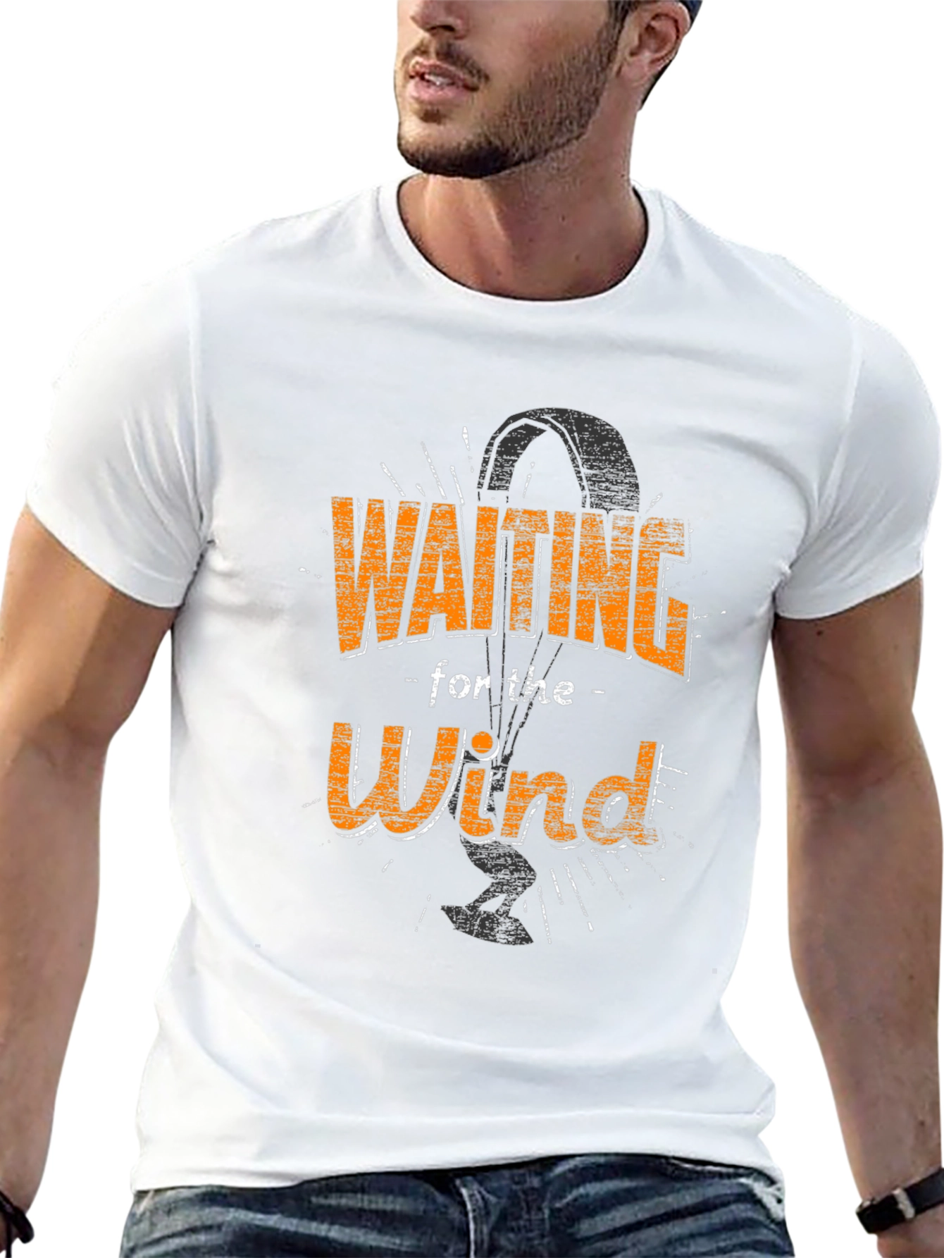Waiting for the Wind T-Shirt Kitesurfing Kiteboarding Gift